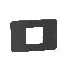 MatixGO - placca 2P cent. black nickel - BTICINO JA4819EN product photo