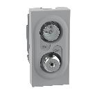 MATIXGO - PRESA TV-SAT DIRETTA 1M GRIGIO - BTICINO JG4214D - BTICINO JG4214D product photo