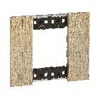 L.NOW - PLACCA 2P ORO - BTICINO KA4802ZW - BTICINO KA4802ZW product photo