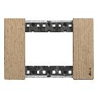 L.NOW- PLACCA 3P ROVERE - BTICINO KA4803LM - BTICINO KA4803LM product photo