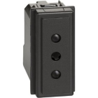 PRESA 2P+T 10A 250VAC NERA LIVING NOW - BTICINO KG4113 product photo