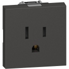 PRESA US PROTETTA 2P+T 1 MODULO NERO L.NOW - BTICINO KG4129 product photo