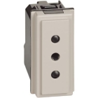 PRESA 2P+T 10A 250VAC SABBIA LIVING NOW - BTICINO KM4113 product photo