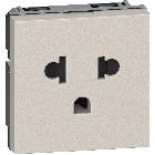 L.NOW - presa 2P+T 16A euroamer. sabbia - BTICINO KM4126 product photo