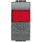LIVING INT - PULSANTE NO + PORTALAMP ROSSO - BTICINO L4038R product photo