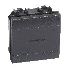 LL - pulsante ax 1P NO 10A 2m antracite - BTICINO L4055M2N product photo