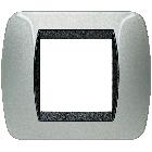 LIVING INT-PL.2P X SCAT.TONDA ALLUMINIO CHIARO - BTICINO L4802AL - BTICINO L4802AL product photo