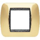 LIVING INT - PLACCA 2 POSTI ORO VERO - BTICINO L4802OR product photo