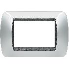 LIVING INT - PLACCA 3 POSTI CROMO LUCIDO - BTICINO L4803CR product photo
