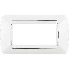 LIVING INT - PLACCA 4P BIANCO - BTICINO L4804BI product photo