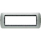 LIVING INT - PLACCA 7 POSTI ALLUMINIO - BTICINO L4807AL product photo
