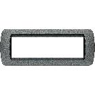 LIVING INT - PLACCA 7 POSTI GRAFITE - BTICINO L4807GF product photo