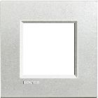 LL - PLACCA 2P ARGENTO - BTICINO LNA4802AG product photo