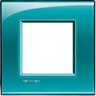 Placca Bticino LivingLight LNA4802VD 2 Moduli Verde - BTICINO LNA4802VD - BTICINO LNA4802VD product photo