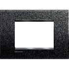 LIVINGLIGHT  - PLACCA 3P ANTRACITE LNA4803AR - BTICINO LNA4803AR product photo
