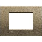 LIVING LIGHT - PLACCA 3P SQUARE LNA4803SQ - BTICINO LNA4803SQ product photo