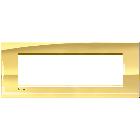 LIVING LIGHT - PLACCA 7P ORO FRDEEO LNA4807OA - BTICINO LNA4807OA product photo