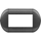 Placca Living Light grafite LNB4804GF 4P Bticino Tonda - BTICINO LNB4804GF product photo