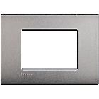 LL - PLACCA 3P NICHEL SATINATO - BTICINO LNC4803NK product photo