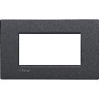 LIVING LIGHT PLACCA 4P ANTRACITE AIR LNC4804AR - BTICINO LNC4804AR product photo