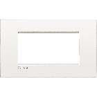 LIVING LIGHT PLACCA 4P BIANCO PURO AIR LNC4804BN - BTICINO LNC4804BN product photo