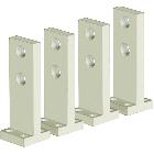 M630/1600ES-ATT.POSTER.PIATTO 4P D.14MM - BTICINO M7951 - BTICINO M7951 - BTICINO M7951 product photo