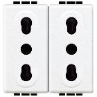 LIGHT - PRESA DUPLEX BIPASSO 10/16A - BTICINO N4180/2 product photo