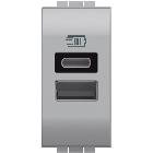 LL - CARICATORE USB TIPO A+C 1M TECH - BTICINO NT4191AC - BTICINO NT4191AC product photo