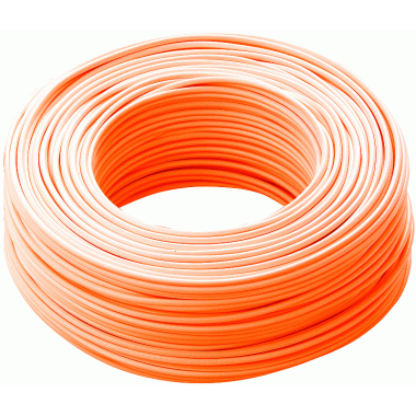 CAVO CORDICELLA UNIPOLARE FS17 450/750 V 1X1 MMQ ARANCIO MATASSA 100 METRI - CAVI FS17/1A product photo Photo 01 3XL