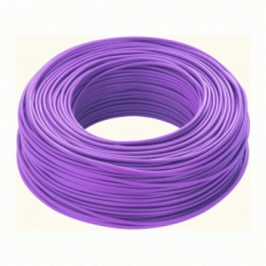CAVO CORDICELLA UNIPOLARE FS17 450/750 V 1X1 MMQ VIOLA MATASSA 100 METRI - CAVI FS17/1V product photo Photo 01 3XL