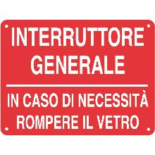 TARG.ALL.VS-I130 150X200 MM.INTERRUT.GENERALE - CEMBRE 2613000AR - CEMBRE 2613000AR - CEMBRE 2613000AR product photo