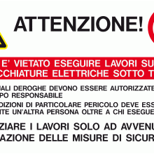 ETICHETTE PER IMPIANTI ELETTRICI CON TESTO, IN FILM PVC VS-I80 - CEMBRE 268000 product photo