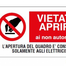 ETICHETTE PER IMPIANTI ELETTRICI CON TESTO, IN FILM PVC    VS-I82 - CEMBRE 268200 product photo