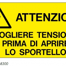 ETICHETTE PER IMPIANTI ELETTRICI CON TESTO, IN FILM PVC VS-I83 - CEMBRE 268300 product photo