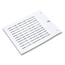 TARGHETTA MG-TAPW BIANCA 9X35 X CAVI/COMP. - CEMBRE 49091N - CEMBRE 49091N - CEMBRE 49091N product photo