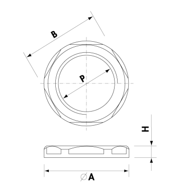 CONTRODADO CON COLLARE  PG13,5 COLORE GRIGIO - CEMBRE 1142013 product photo Photo 02 3XL