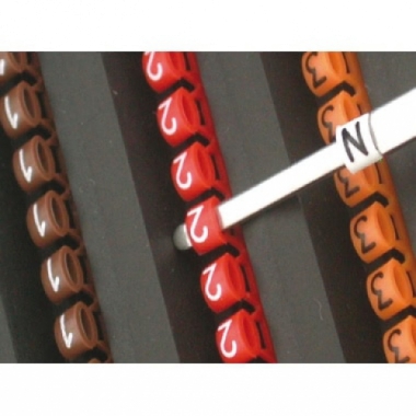 MARCATORI A CUSCINETTO PUSH-IN POLIAMMIDE, A STRISCE SIGLA 5 - CEMBRE 23129-5 product photo Photo 02 3XL