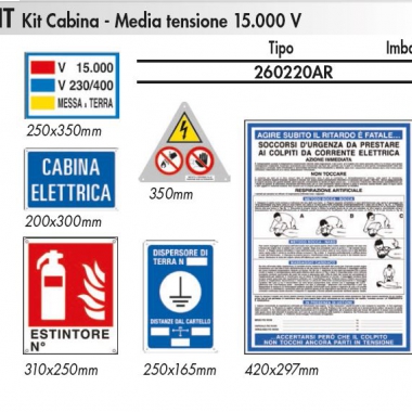 KIT CABINA MEDIA TENSIONE 15.000 V - CEMBRE 260220AR product photo Photo 01 3XL