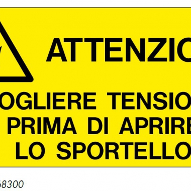 ETICHETTE PER IMPIANTI ELETTRICI CON TESTO, IN FILM PVC VS-I83 - CEMBRE 268300 product photo Photo 01 3XL