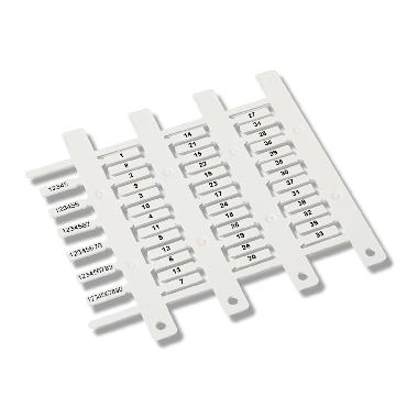 CEMBRE 40092 TARGHETTE SEGNACAVO PER TUBETTI PM 4x15 COLORE BIANCO - CEMBRE 40092 product photo Photo 01 3XL