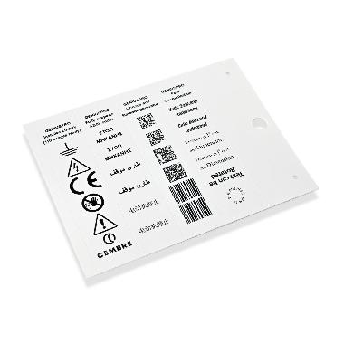 Targhetta mg-tap gialla 15x49 x cavi/comp. - CEMBRE 47042N product photo Photo 01 3XL