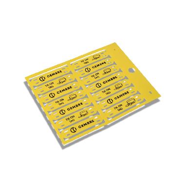 TARGH.MG-ETF GIALLA PC FISS.A FASCET13X57MM - CEMBRE 54142-HF - CEMBRE 54142-HF - CEMBRE 54142-HF product photo Photo 01 3XL