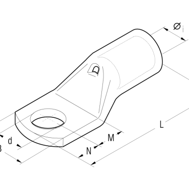 CAPOCORDA PER CONDUTTORI IN RAME SEZIONE 300MMQ VITE 12MM - CEMBRE A60-M12 product photo Photo 02 3XL