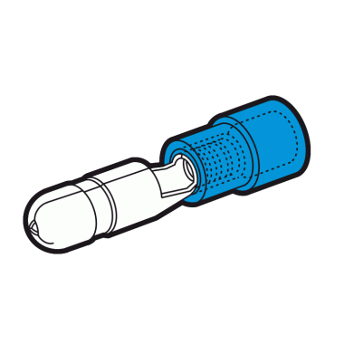 CAPICORDA AD INNESTO CILINDRICO MASCHIO BLU DIAMETRO 5MM - CEMBRE BF-BM5 product photo Photo 01 3XL