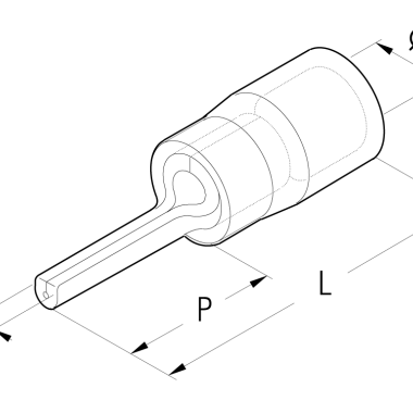 CAPOCORDA BLU A PUNTALE TONDO 8MM - CEMBRE BF-P8 product photo Photo 02 3XL