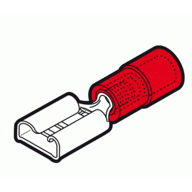 INNESTO FEMMINA ROSSO 6,35X0,8 CONFEZIONE 100 PEZZI - CEMBRE RF-F608 product photo Photo 01 3XL