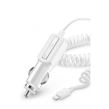 CARICABATTERIA AUTO MFI IPH5 BIANCO - CELLULARLINE CBRMFIIPH5W product photo Photo 01 3XL