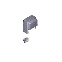 Gruppo cover bx dark grey ral 7024 - CAME AUTEL STUDIO SR 88001-0108 product photo