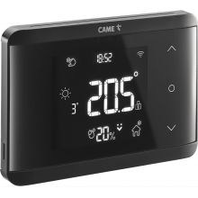 CRONOTERMOSTATO DA INCASSO WIFI NERO 230 V AC - CAME AUTEL STUDIO SR TH700WIFINE product photo