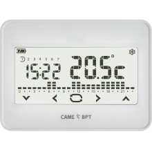 CRONOTERMOSTATO TH 550 TOUCH PARETE BIANCO 230 - CAME AUTEL STUDIO SR TH/550WH230 product photo